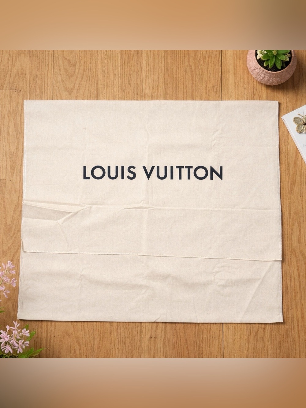 Authentic Louis Vuitton Dust Bag Envelope Flap Style  24”x21” X-Large(1Piece)